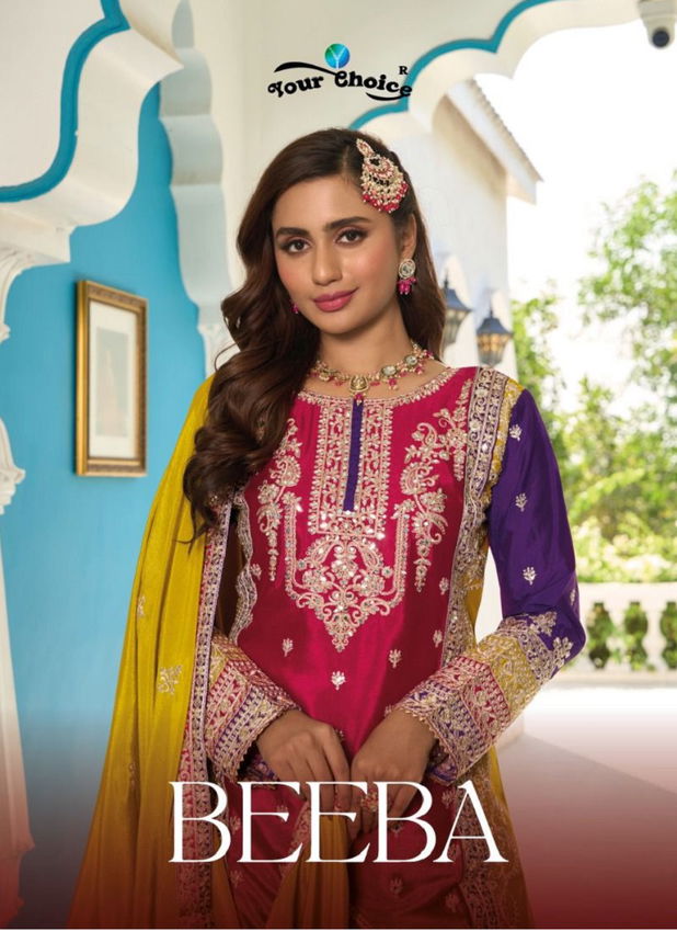 BeeBa By Your Choice Heavy Wedding Wear Sharara Readymade Suits Wholesale Market In Surat